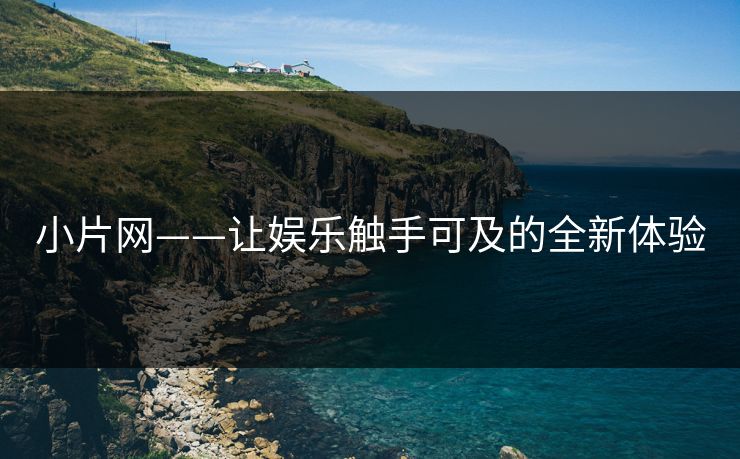 小片网——让娱乐触手可及的全新体验